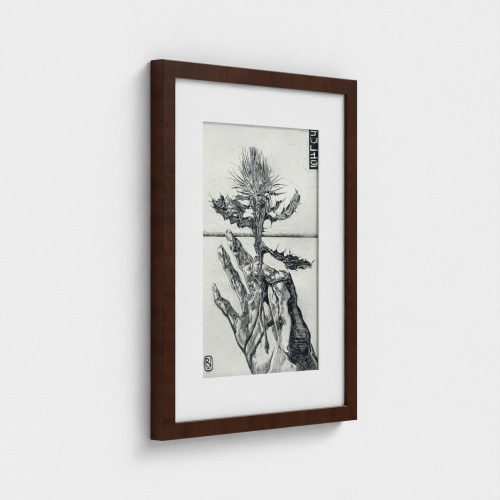 Thistle etching