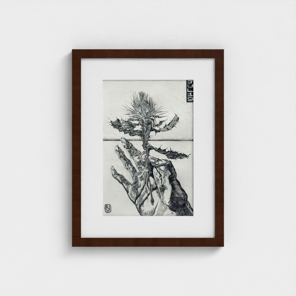 Thistle etching