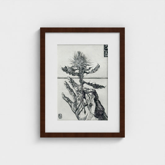 Thistle etching